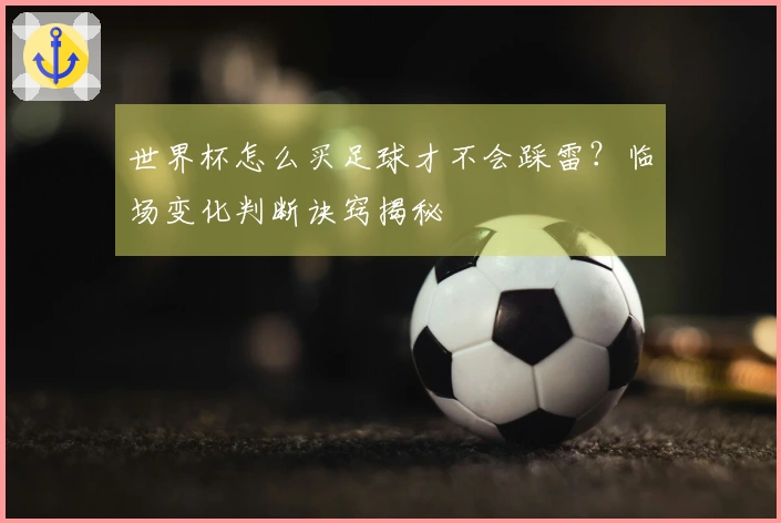 世界杯怎么买足球才不会踩雷？临场变化判断诀窍揭秘